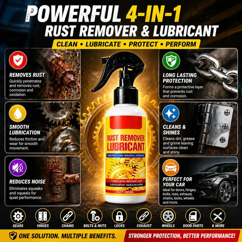 Rust Remover Spray for Car & Bike – Multi-Purpose Metal Rust Cleaner (BUY 1 GET 1 FREE) - SPECIAL OFFER