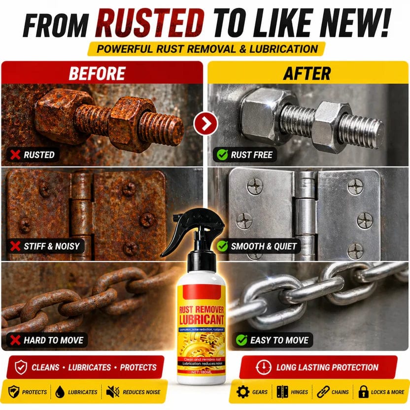 Rust Remover Spray for Car & Bike – Multi-Purpose Metal Rust Cleaner (BUY 1 GET 1 FREE) - SPECIAL OFFER